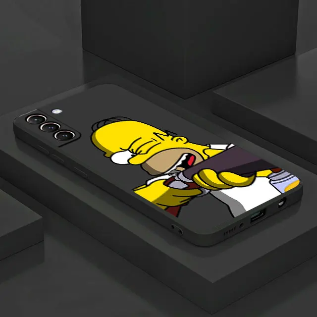 thumbnail image 1 of Homer Jay The Simpsons Cool case for Samsung Galaxy s23 ultra S20 S9 S24 Plus note 10 20 S10e S22 s8 s21 FE phone Cover Fundas, 1 of 5