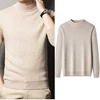Autumn Winter Men's Cashmere Sweater Half Turtleneck Men Sweaters Knit Pullovers For male Youth Slim Knitwear Man Sweater 1