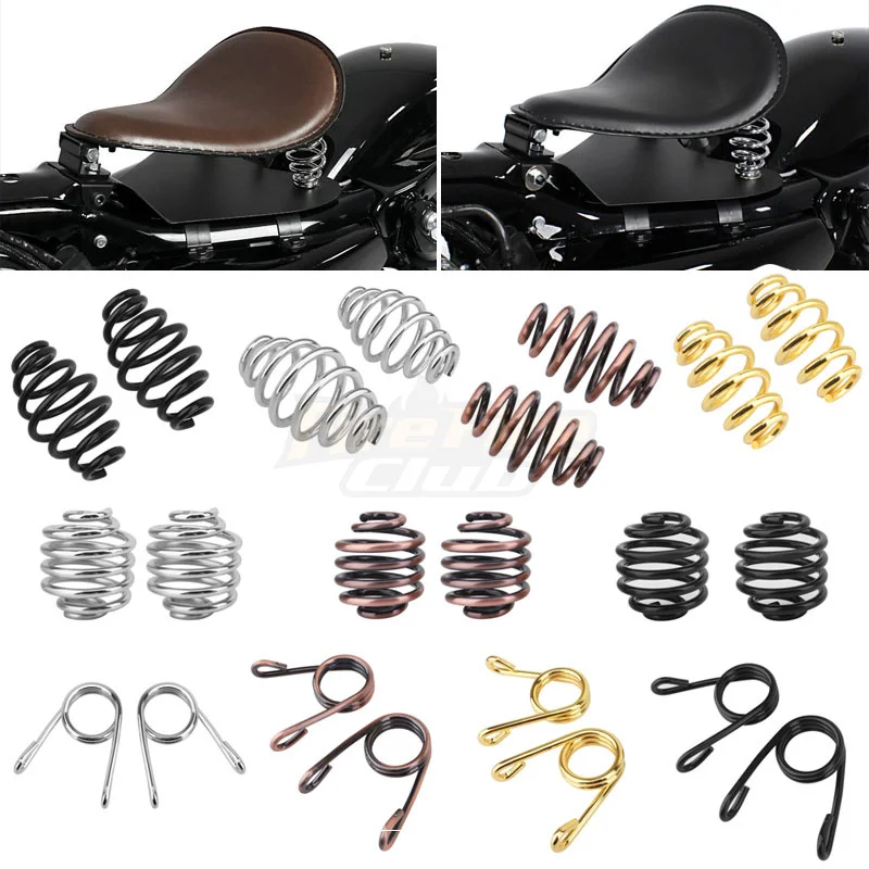 

Motorcycle Mounting Saddle Seat Spring Solo Seat Springs For Harley Bobber Softail XL 883 1200 Sportster Touring Road King Dyna