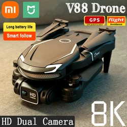 Xiaomi Mijia V88 Mini Drone 8K HD Dual Camera 5G GPS Obstacle Avoidance Photography Optical Flow Foldable Toy UAV 9000M