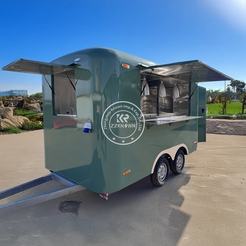Concession Pizza Catering Trailer Street Fast Food Truck Hot Dog BBQ ...