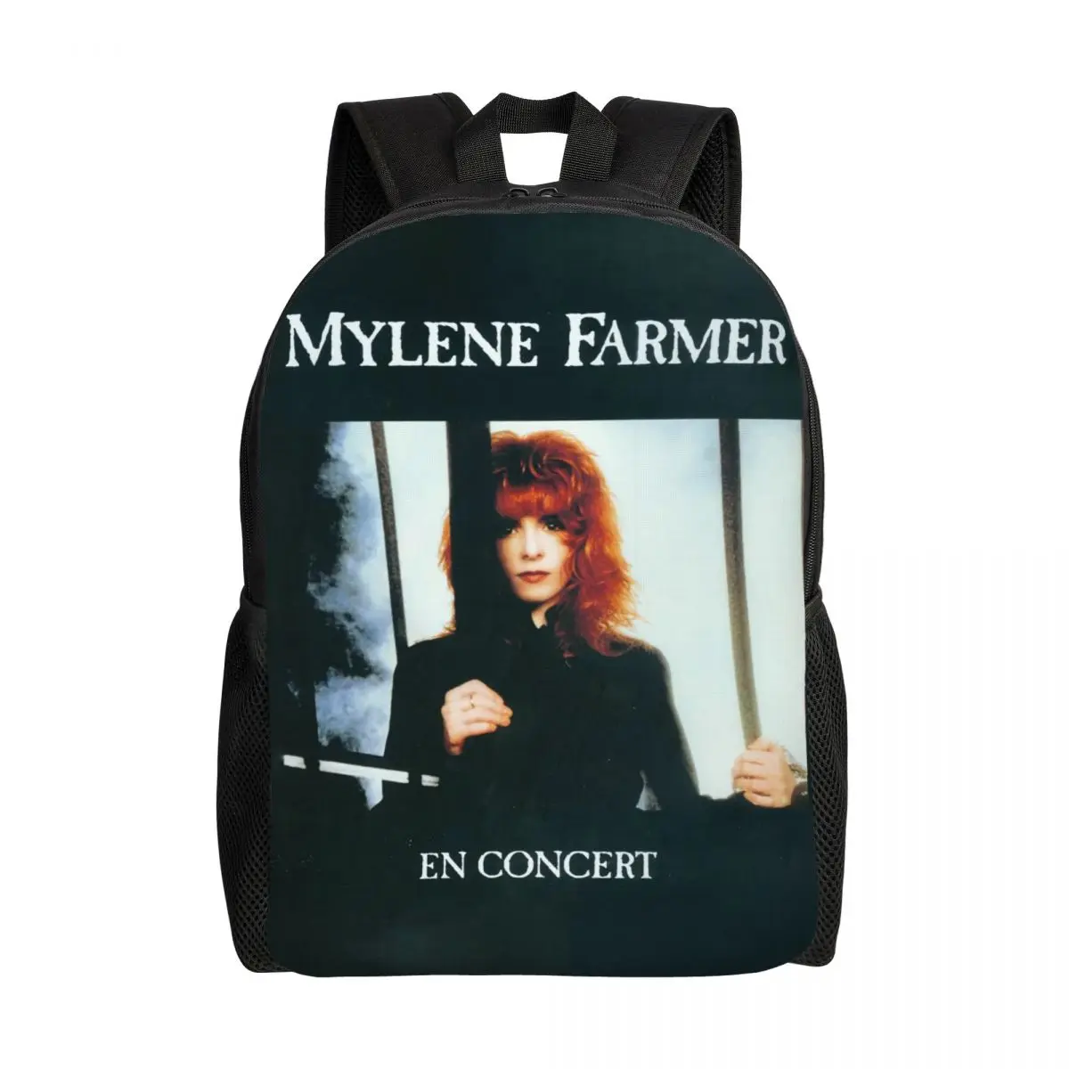 

3D Print Mylene Farmer Backpack for Boys Girls French Singer College School Travel Bags Men Women Bookbag Fits 15 Inch Laptop