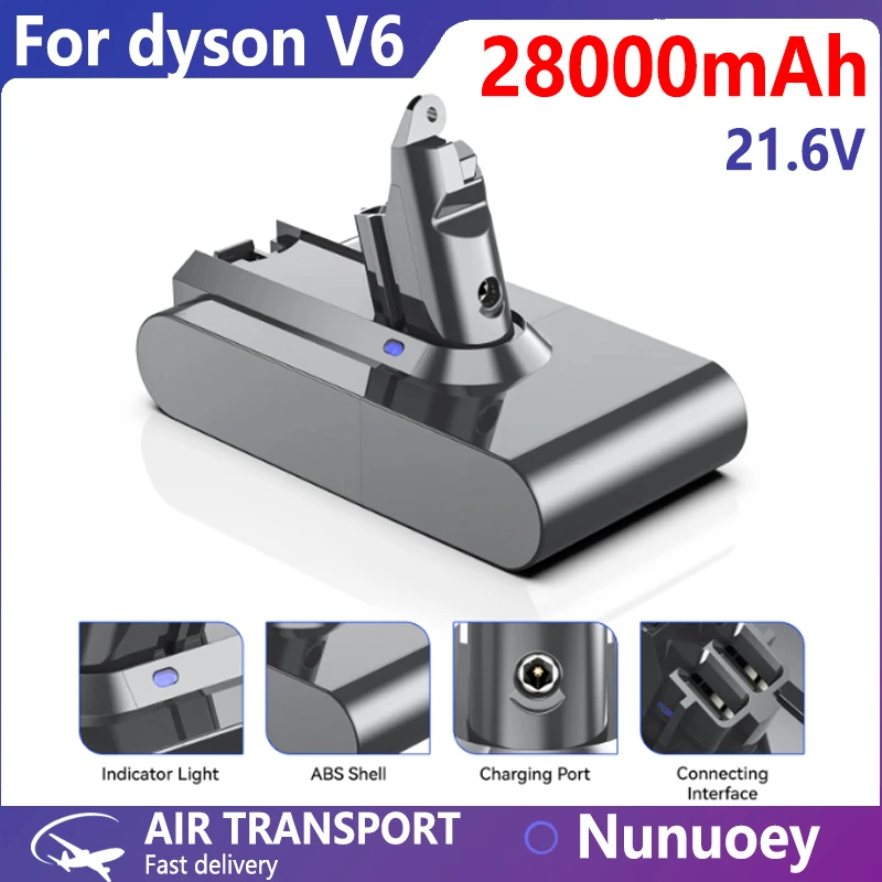 

100% Original 21.6V 28000mAh Li-ion Battery for Dyson V6 DC58 DC59 DC62 DC74 SV09 SV07 SV03 965874-02 Vacuum Cleaner Battery L30