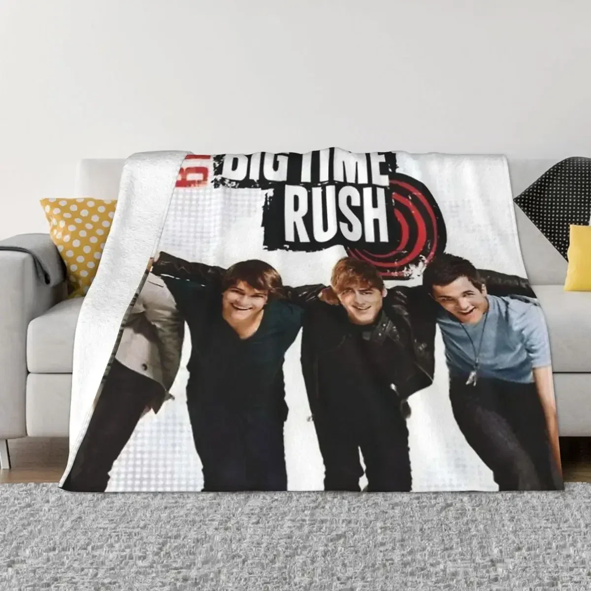 BIG TIME RUSH Boy Group Throw Blanket Personalized Soft Blankets and Throws for Sofa Bed Home Decor Outdoor Portable Blanket 2