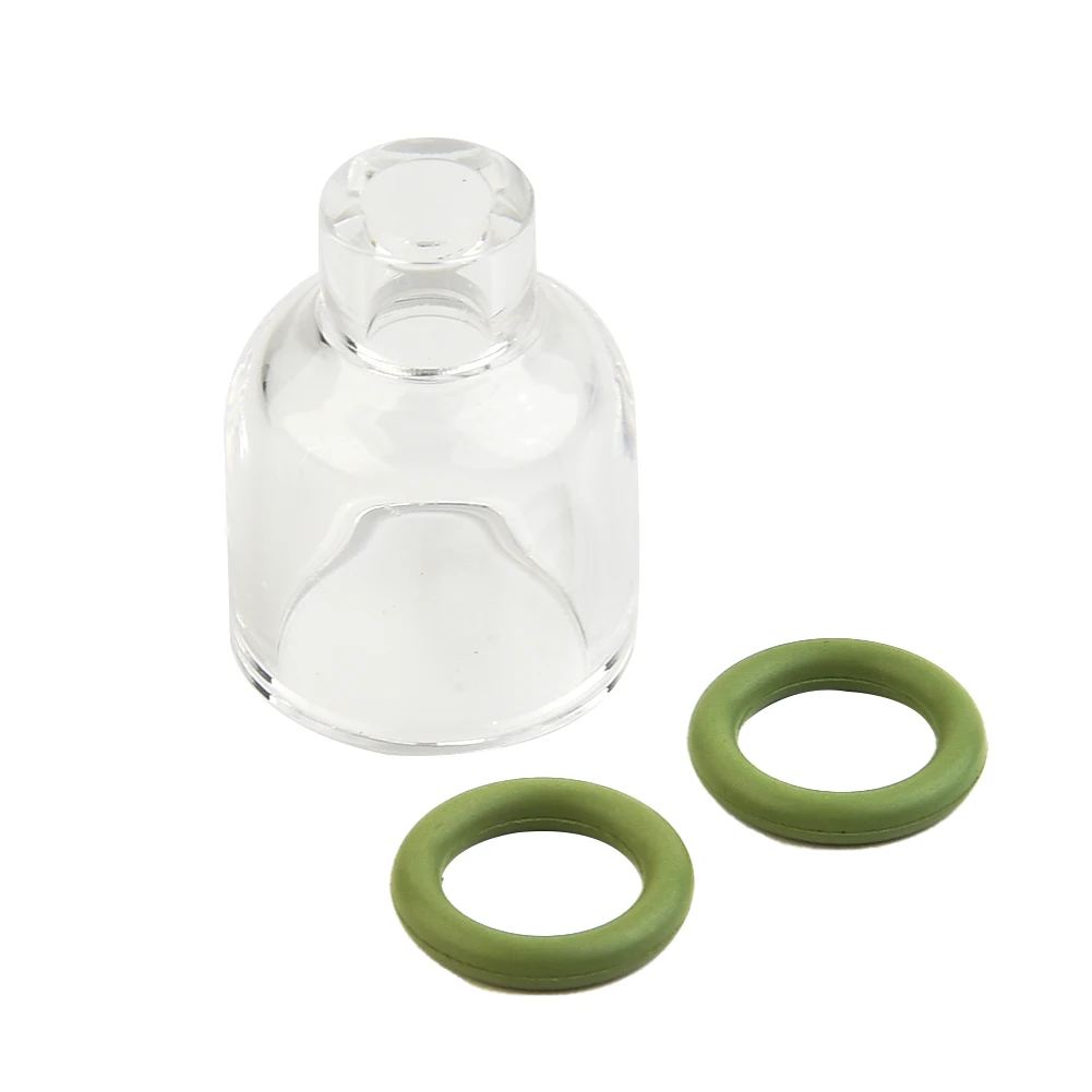 

TIG Transparent Visualization Glass Cup Welding Nozzles With O-rings For WP9/17/18/20/26 Industrial Commercial Accessories SET