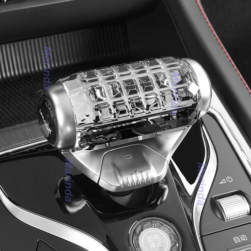 자동차 기어 시프트 크리스탈 장식 커버, BYD Yuan Plus Atto 3 EV 2024 중앙 기어 시프트 칼라 커버, 인테리어 액세서리