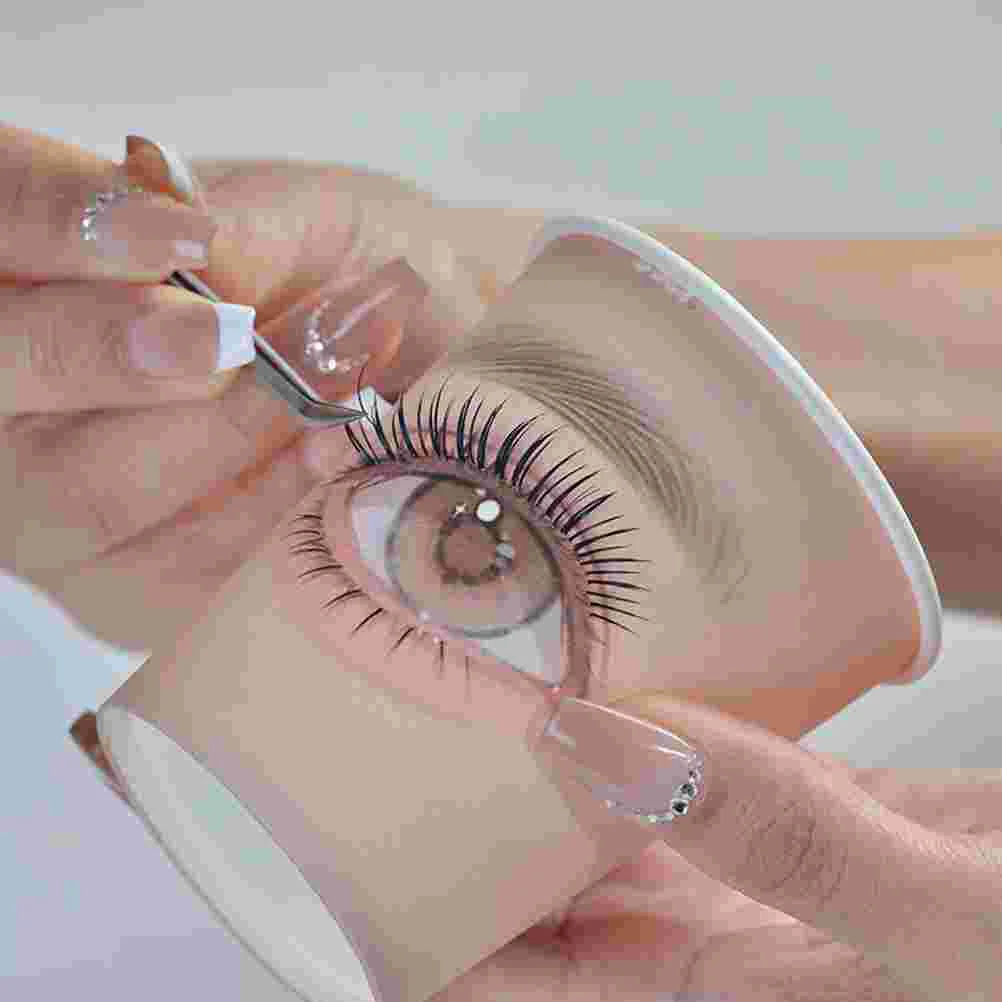 

Practice Lashes Paper Cups Eyelash Extensions Training Makeup Kits Practice Plate Making Paper Cup False Eyelash Tool
