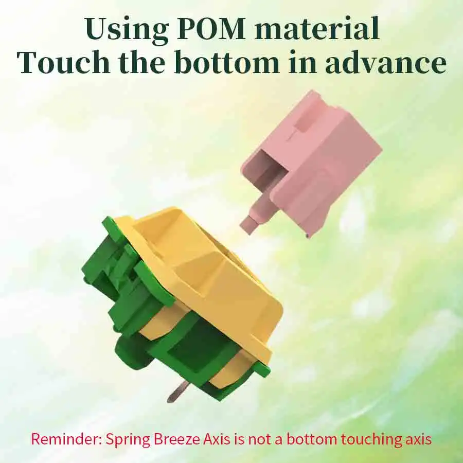 45개 POM 기계식 키보드 스위치 5핀 리니어 택타일 게이밍 핫스왑 가능 스위치 교체 가능 키보드 축 DIY 키트