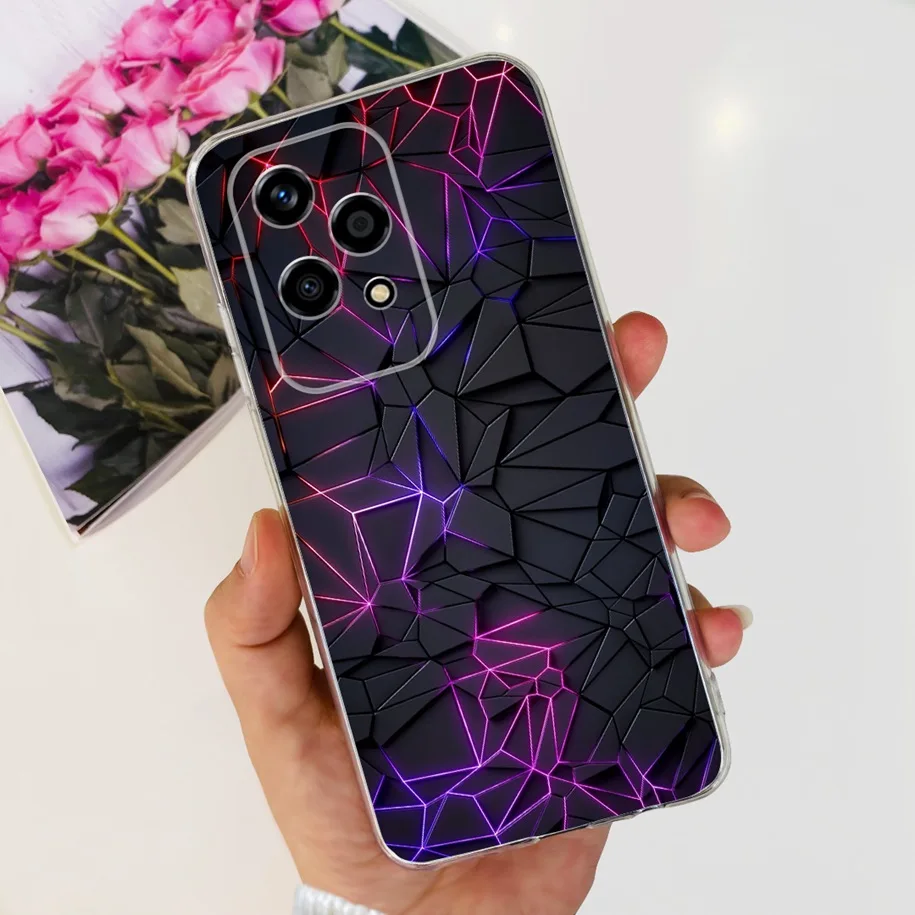 Floral Transparent Soft Silicone Phone Case - Protective Bumper