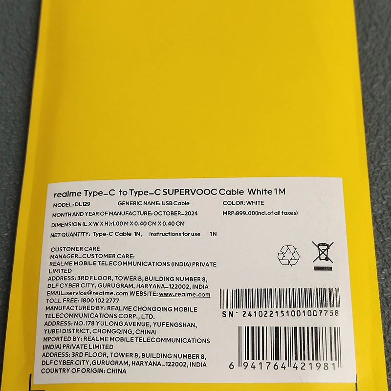 10A 100W 120W 150W USB C to 타입 C 슈퍼부크 충전 케이블 (리얼미 15 14 13 12 Pro+ GT 6 5 Pro Neo 5 7 8 고속 충전 PD 케이블)