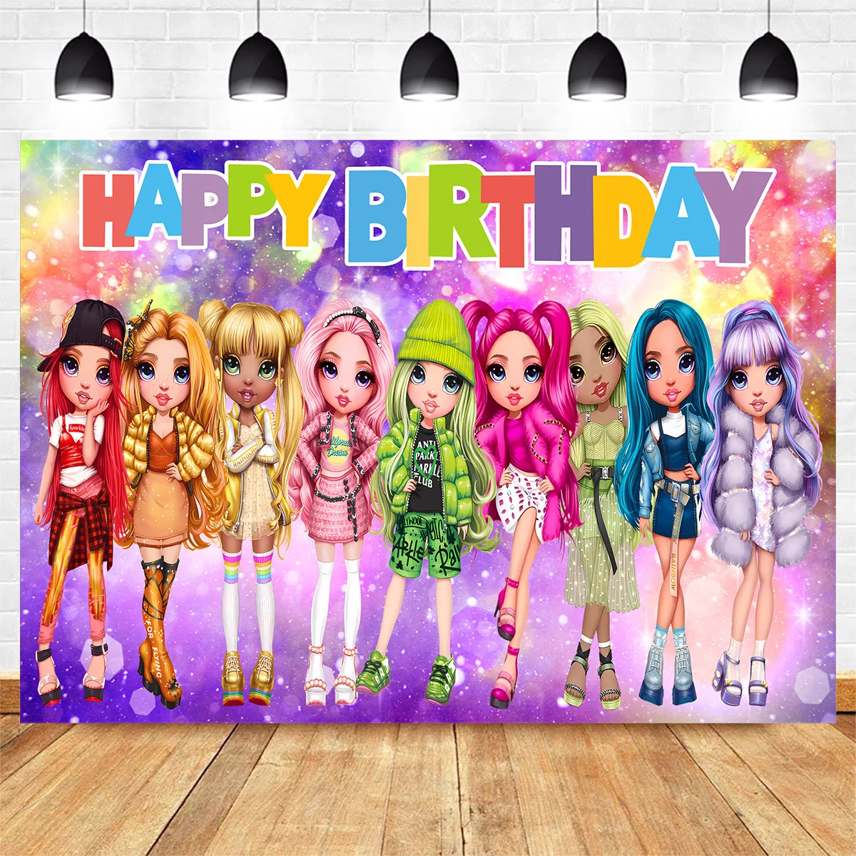 BIGLIETTI RINGRAZIAMENTO ARCOBALENO personalizzati foto bambini note