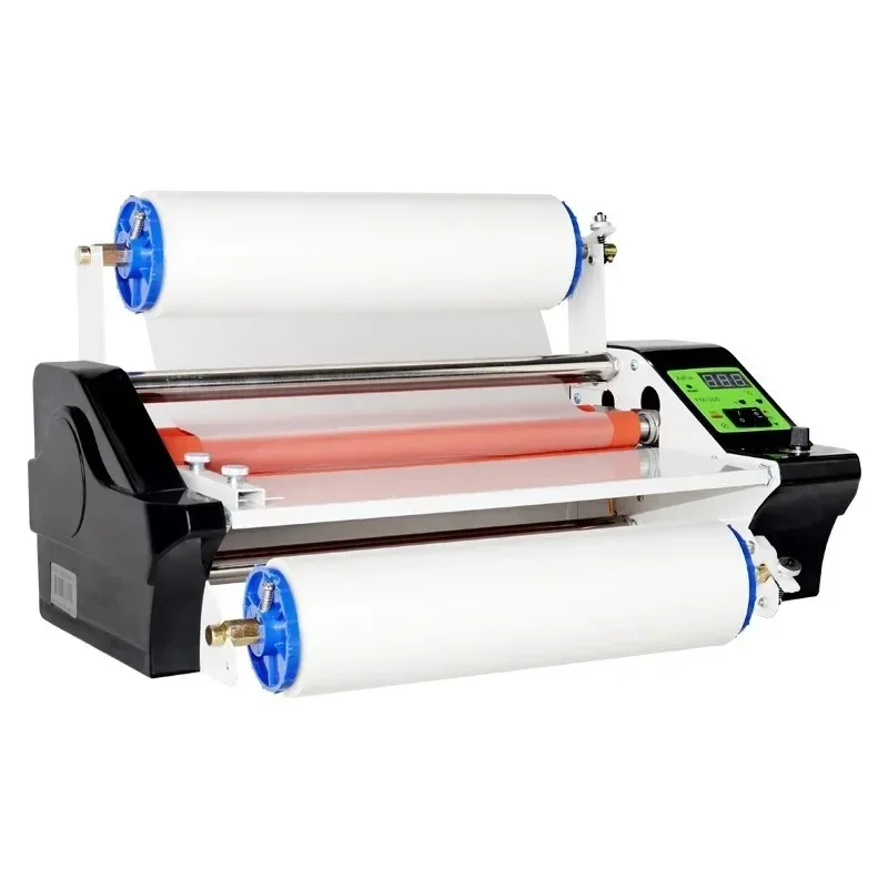 

220v Automatic Double-Sided Hot and Cold Laminating Self-Adhesive Laminating Machine FM360 Electric Plastic Film Machine