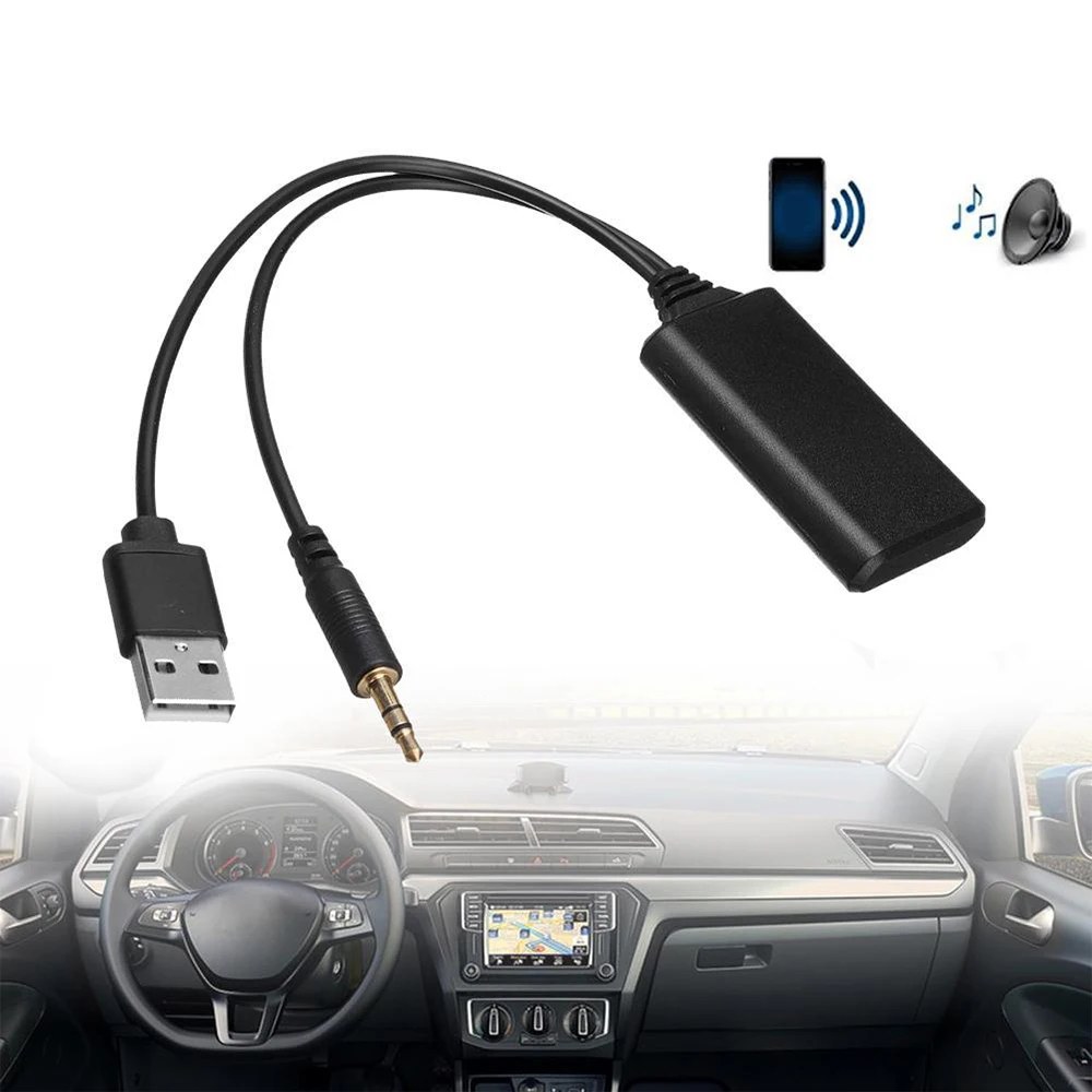 New Universal Car Wireless Bluetooth Receiver Module USB 3.5mm Jack Aux Stereo Audio Music Player Radio Cable Auxiliary Adapter bluetooth adapter bluetooth audio receiver bluetooth transceiver adapter audio adapter bluetooth aux adaptor