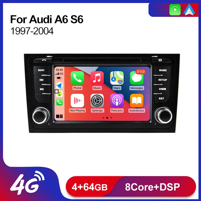 

Автомобильная Мультимедийная система для AUDI A6 1997-2004 AUDI S6 1997-2007 AUDI RS6 1997-2004 IPS Carplay android
