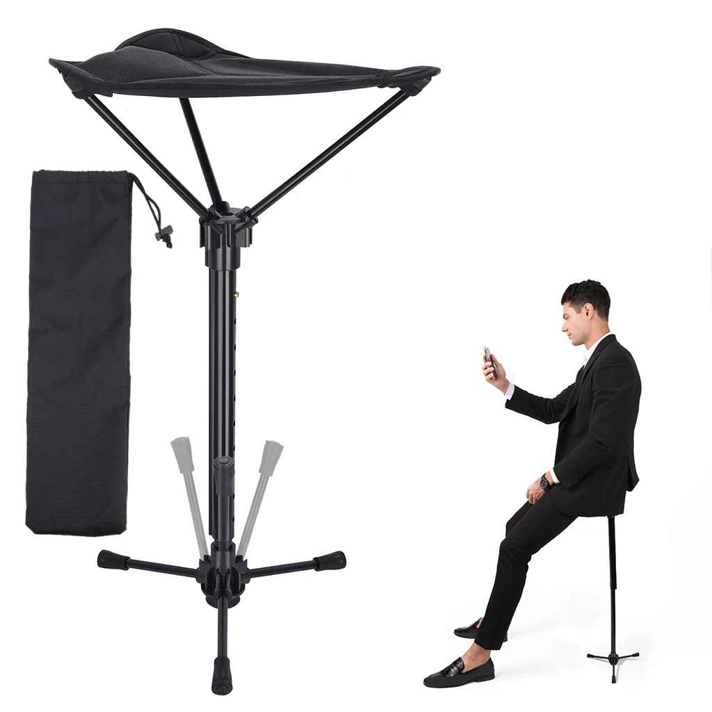 Folding Tripod Stool for Outdoor Camping folding chair retractable stool