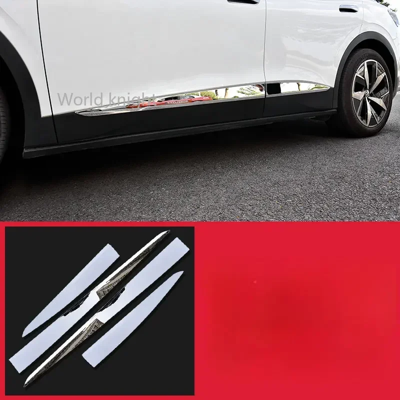 

Car Door Body Side Protector Trim moulding Cover Strips Decoration Accessories Styling For Volkswagen VW ID.4X ID.4 CROZZ 2021+