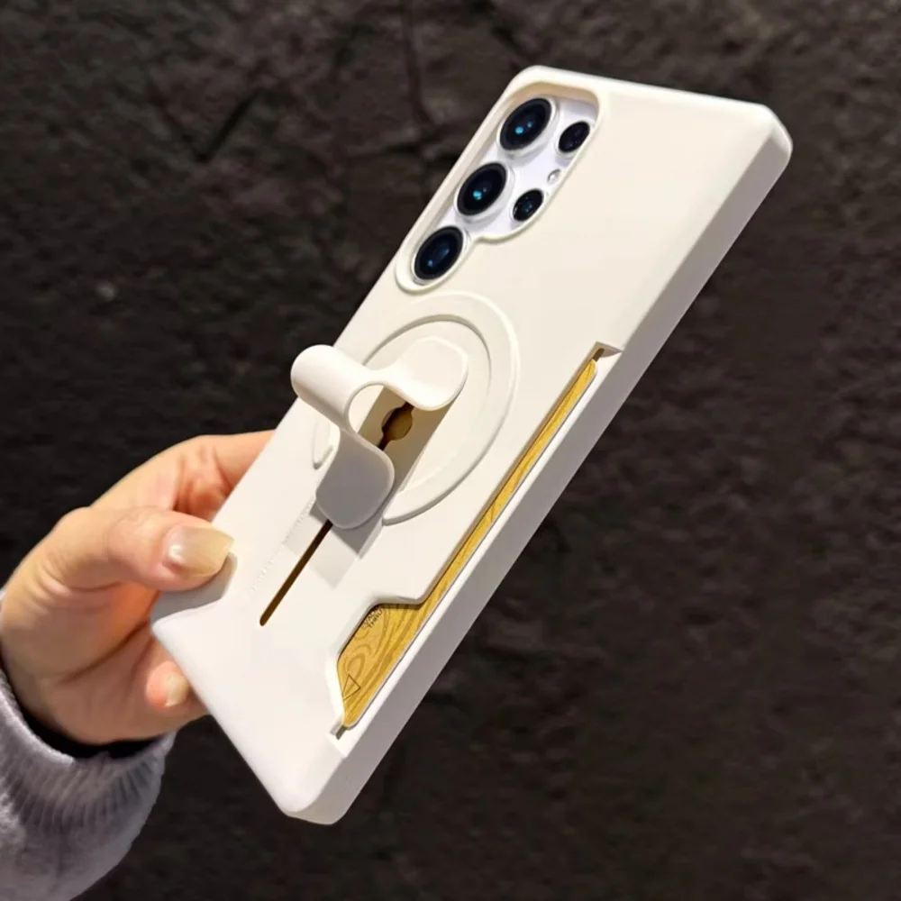 Enhanced Silicone Card Holder with Magnetic Ring