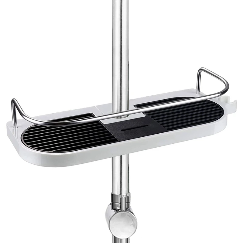 

2X Bathroom Shower Shelf,No Drilling Shower Holders Storage Shower Caddy Hanging Bathroom Organiser For Shower Head Hook