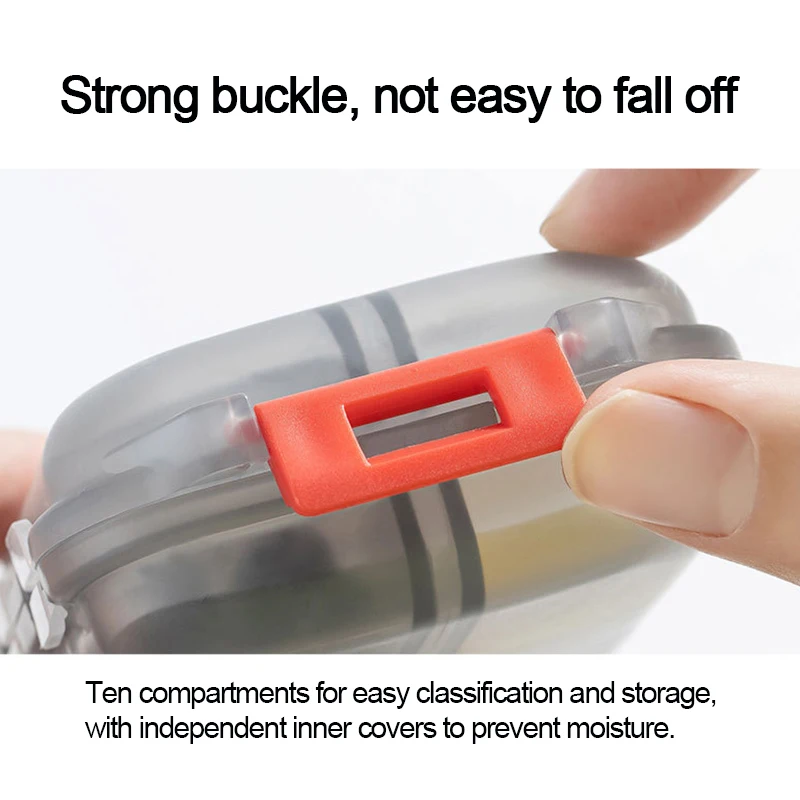 Portable Daily Pill Storage Box Case