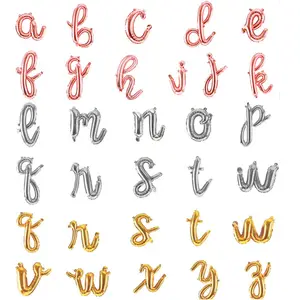 Script Letter Balloons Cursive | Letters Customize Balloon | Baby Shower  Balloons - Ballons & Accessories - Aliexpress