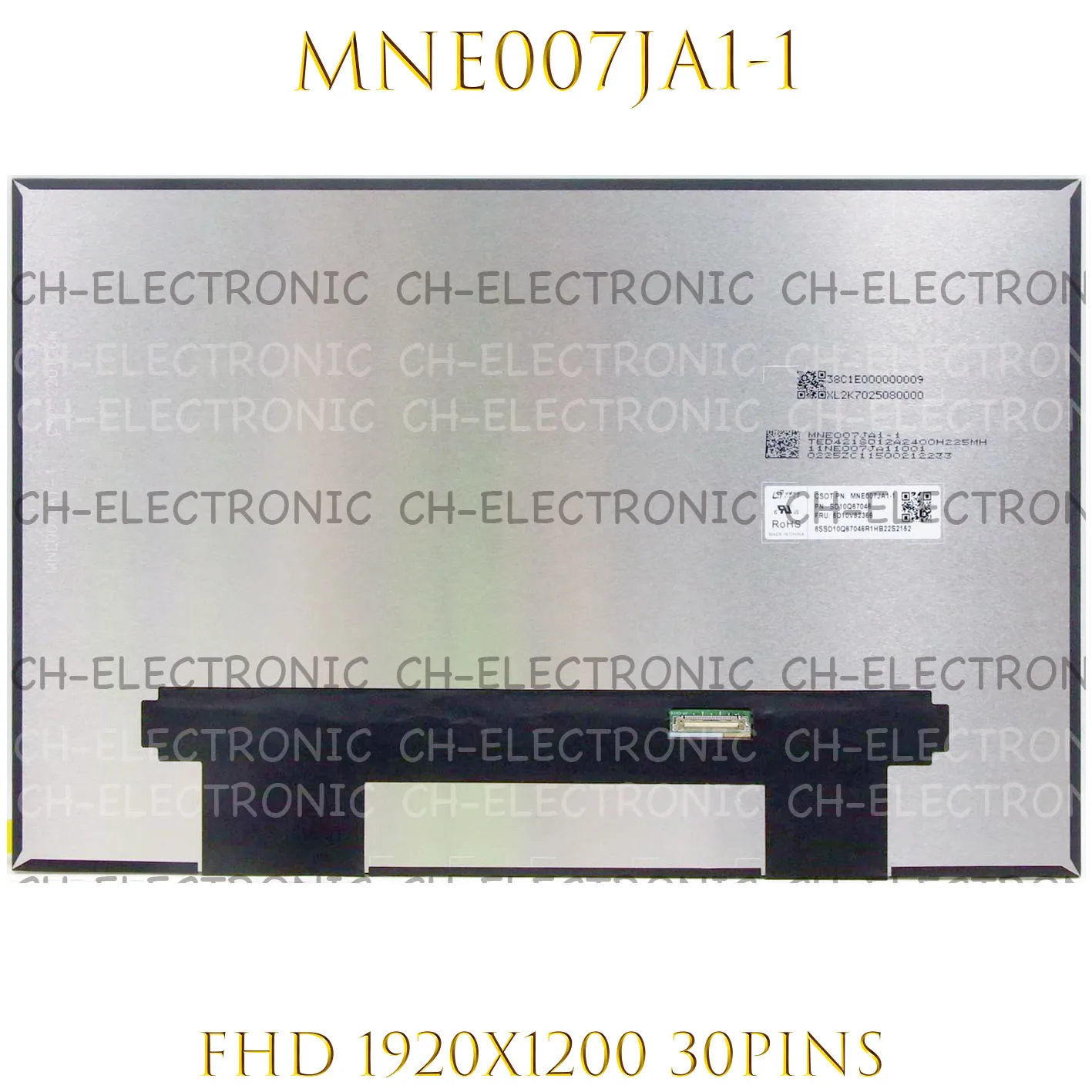 

N140JCA-EEL LP140WU1-SPB2 MNE007JA1-1 14 inch 16:10 1920x1200 IPS 30PINS EDP 60HZ LCD LED Display Panel Replacement