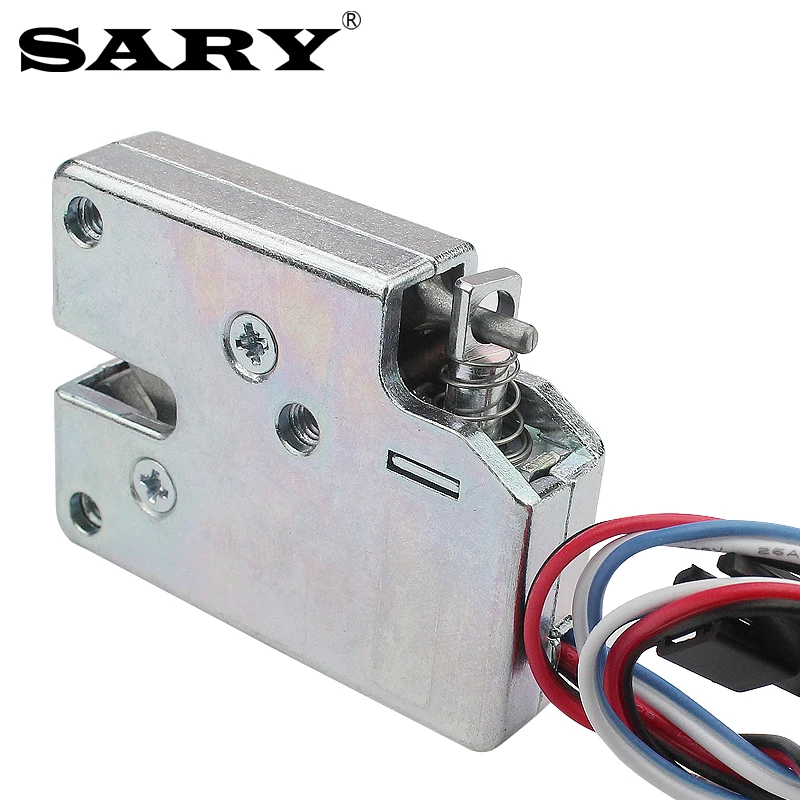 DC small electric control cabinet door lock 5v 12v 24v locker electronic with feedback signal