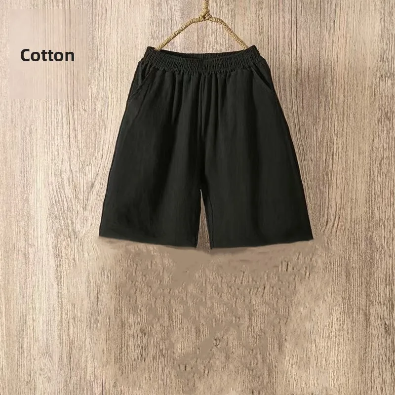Cotton black [shorts]