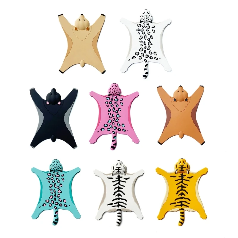 

Silicone Insulated Water Non-slip Pad Cartoon Animal Heat-resistant Cup Mat Kitchen Cartoon Leopard Placemat Dropship