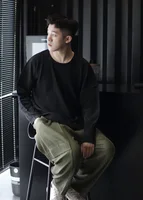 Miyake Pleated Man Loose Cargo Pants Nine-point Pants Fashion Casual Streetwear Miyake Pants 2