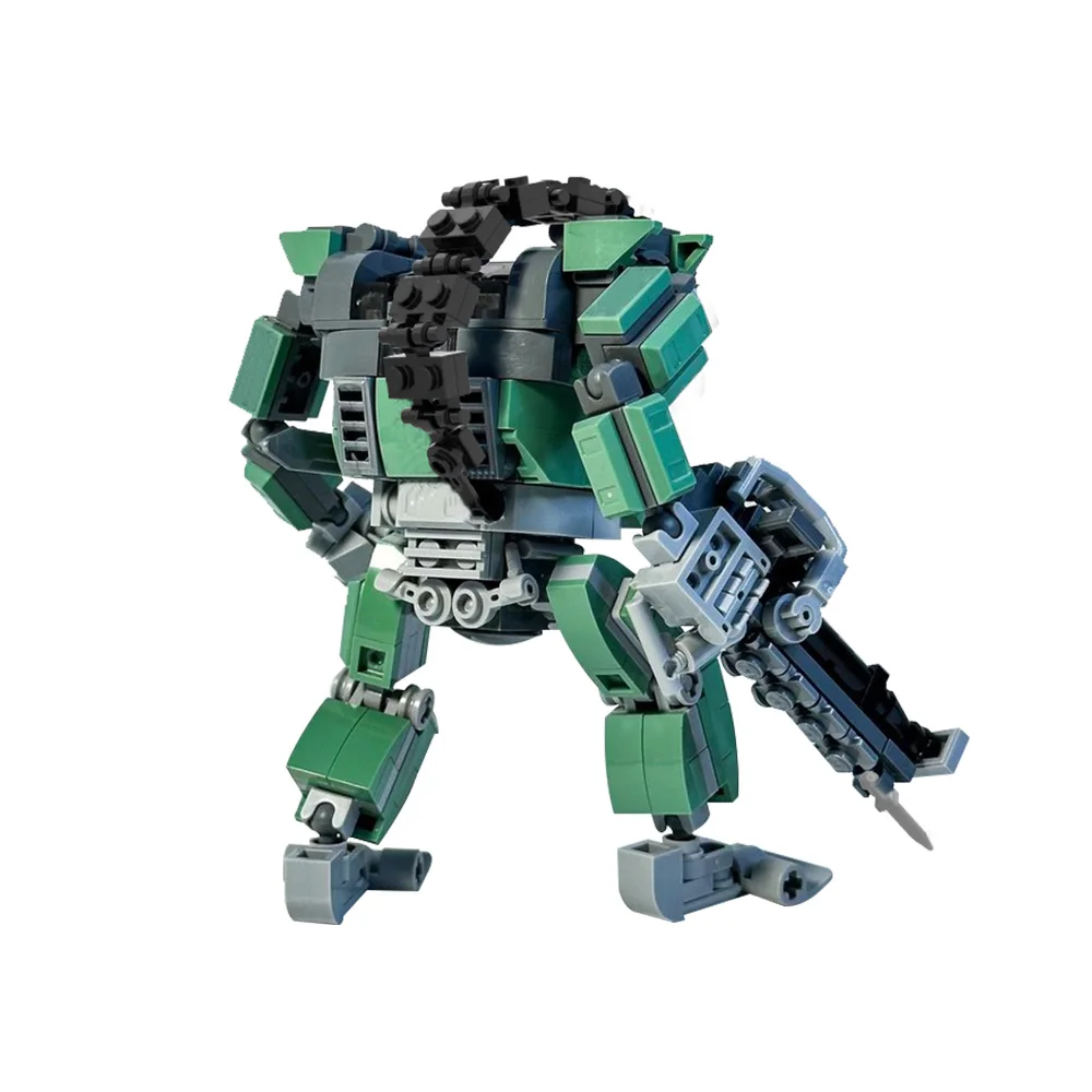 MOC Avatars AMP Mecha Model Building Blocks Movie Combat Activity Figure Green Robot DIY Design Assembling Bricks Toy Gift 5