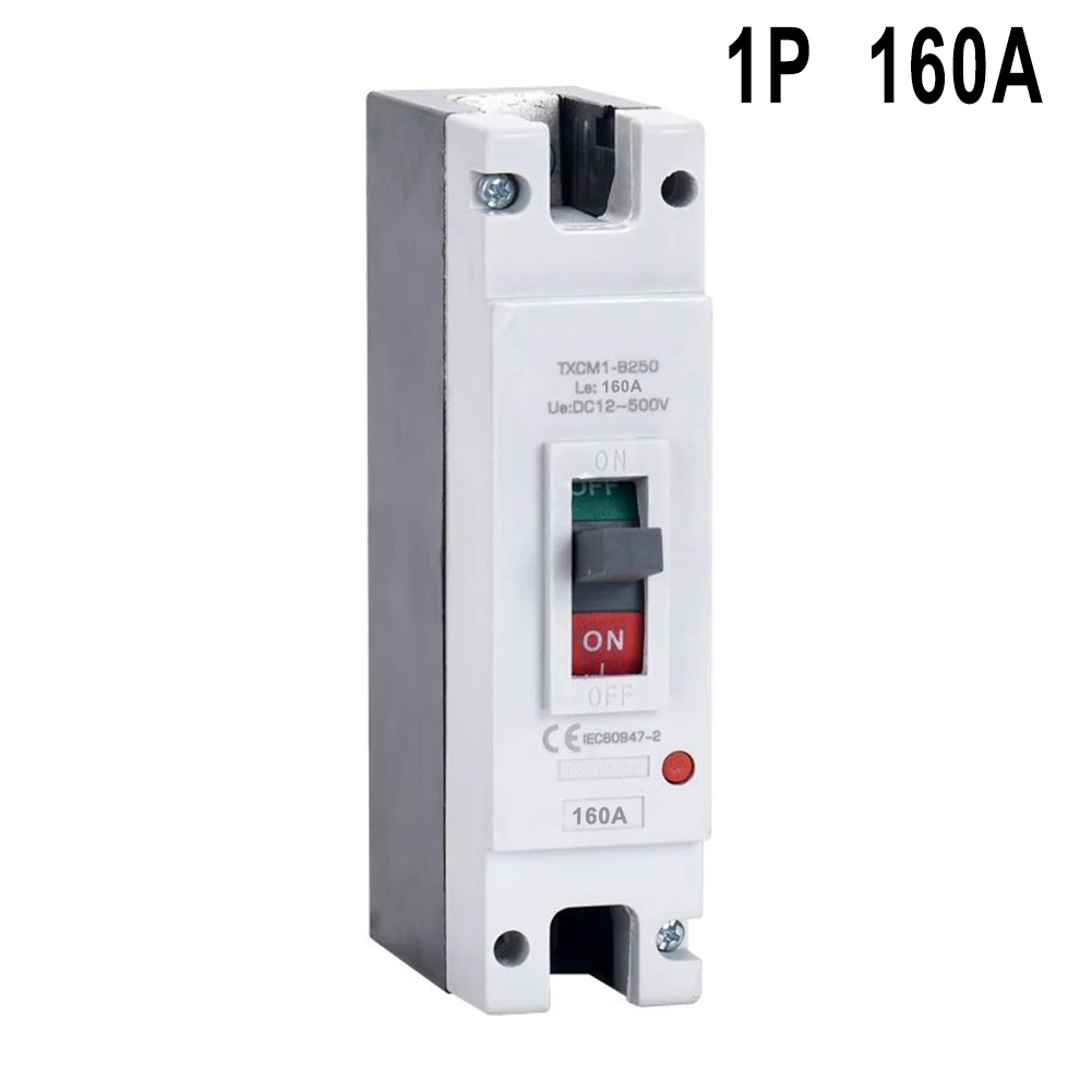 

DC250V Solar Power Molded Case Circuit Breaker 160A/100A/125A/150A/200A/250A MCCB Overload Switch Protector 1P