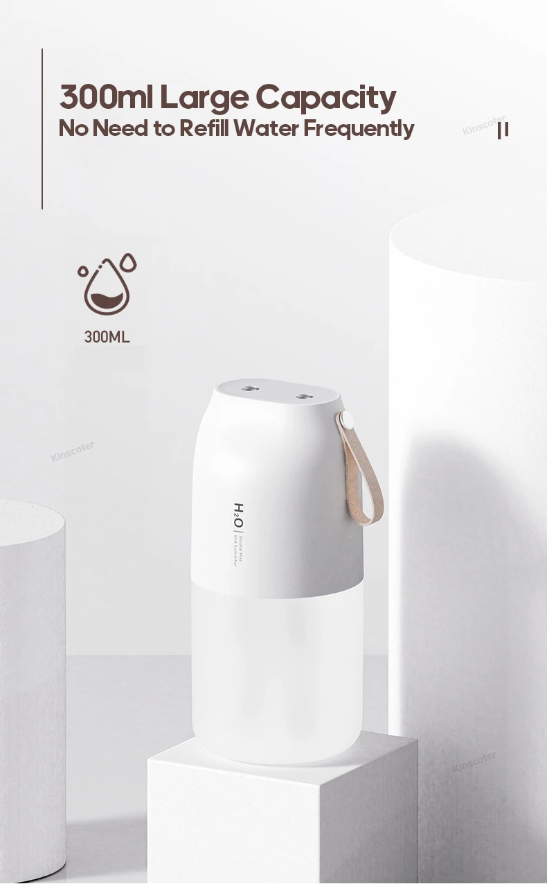 300 ml, difusor ultrassônico de névoa fria