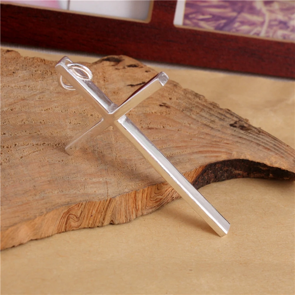 9999 silver jewelry handmade soild pure silve pendants real silver crossing pendant 10g-30g for accessories