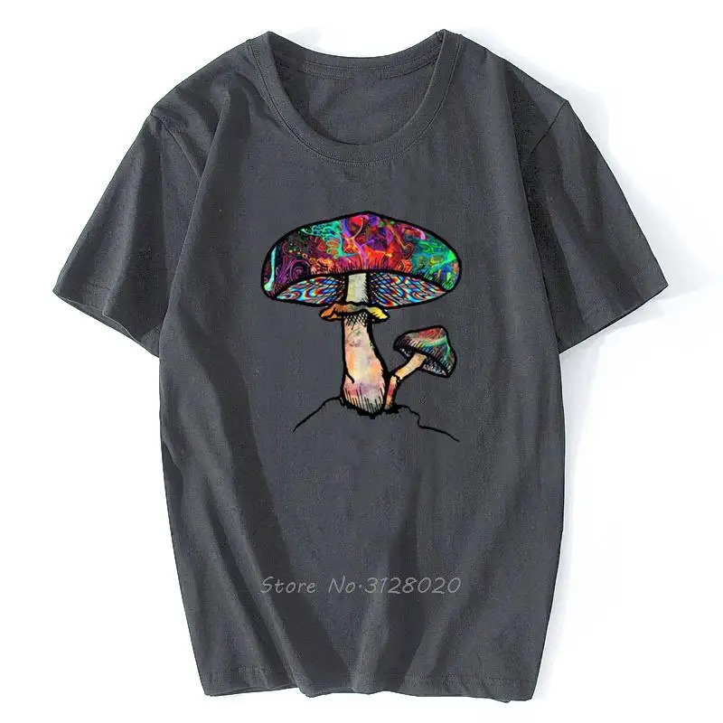 Männer Bluse Nette Bunte Pilz Druck T-shirt Casual Oversize Vintage T-shirt Tees Harajuku Sweatshirt – Detail 4