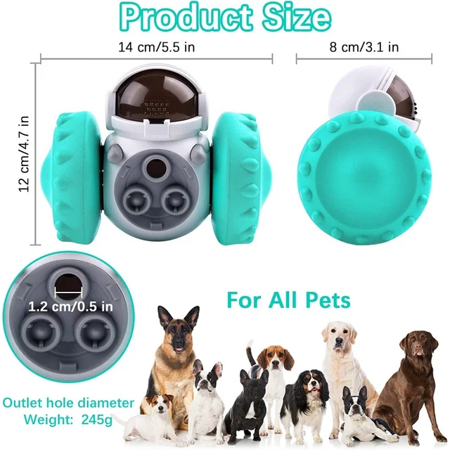 Dog Puzzle Toys Pet Food Interactive Tumbler Slow Feeder Funny Toy Food Treat Dispenser for Pet Dogs Cats Training Dog Supplies 5