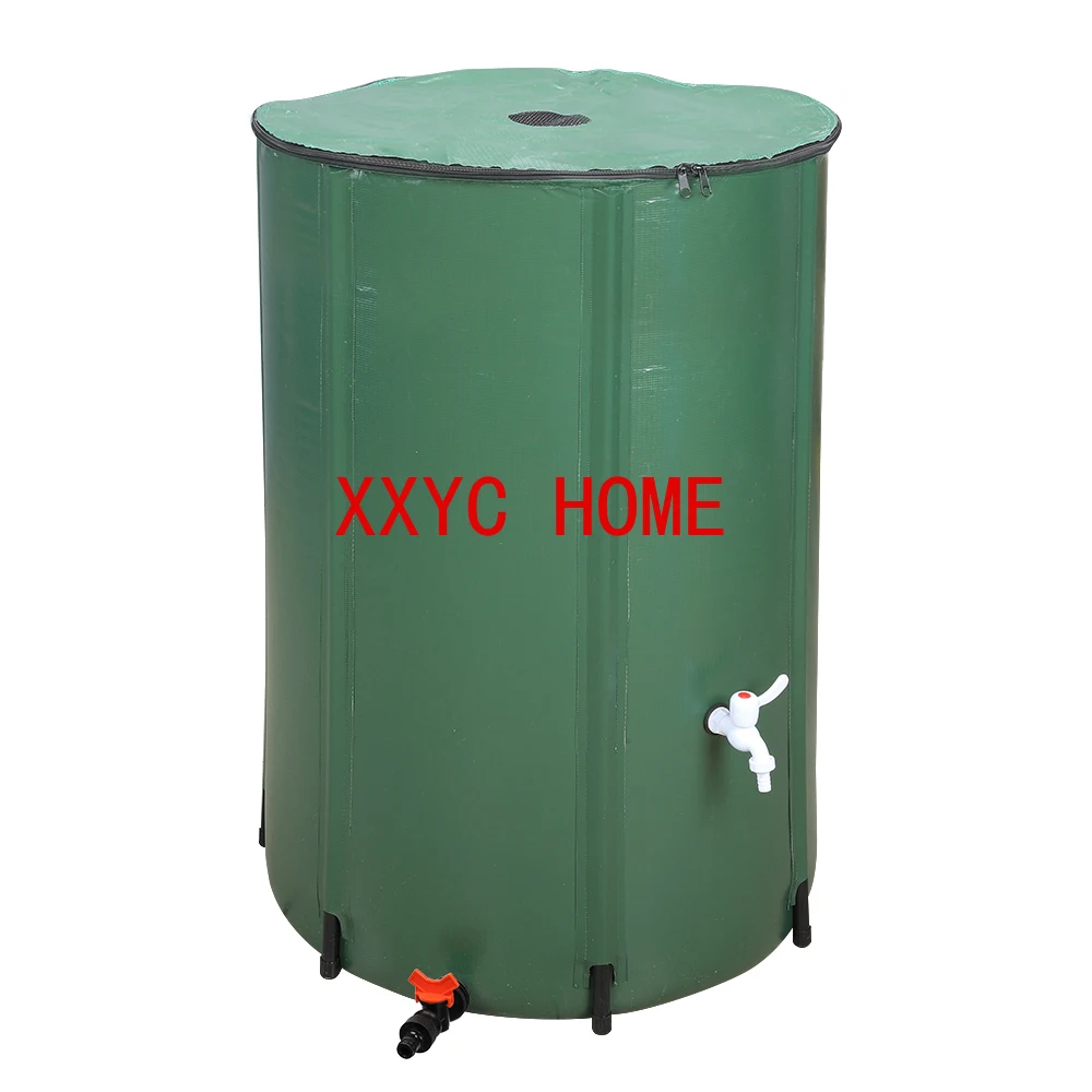 

66/100/132 Gallon Rain Barrel collapsible Rainwater Harvest Water Tank Garden PVC Foldable Rain Collection Tank Water Container