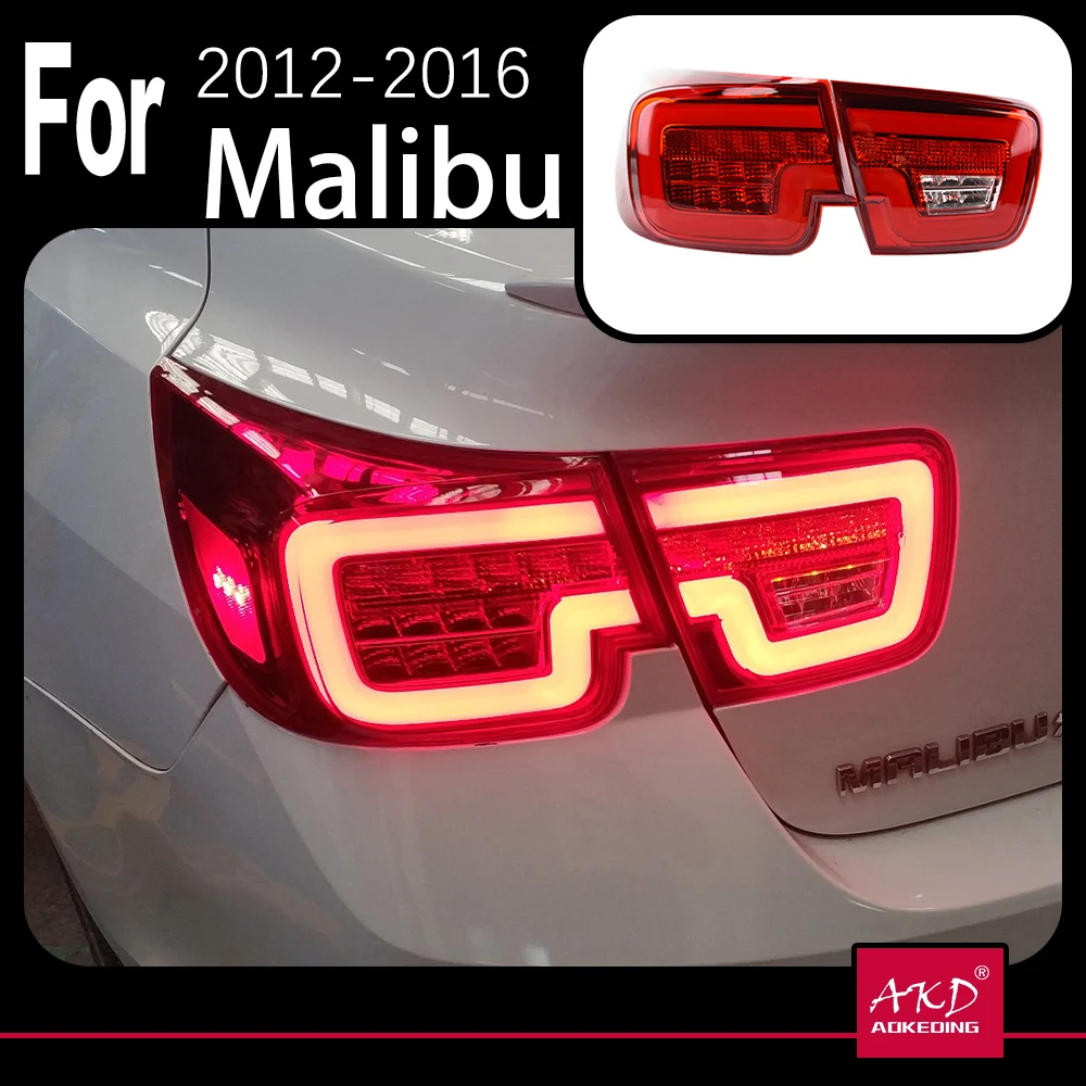 

AKD Car Model for Chevrolet Malibu Tail Lights 2012-2016 New Malibu LED Tail Lamp DRL Signal Brake Reverse auto Accessories