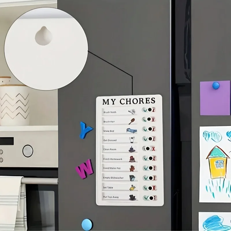 Reusable Memo Pad Chores Checklist Daily Planner Memo Chore Chart Detachable Board for Kid Self-discipline Routine Planning Card 5