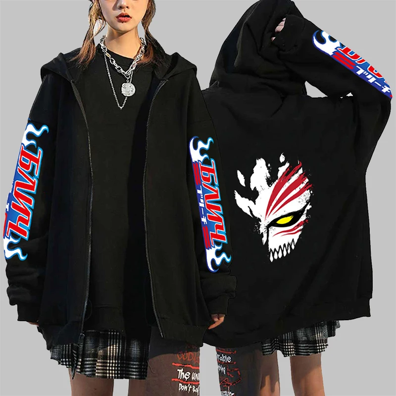 Hot New Anime Bleach Kurosaki Ichigo Hoodie Boy/girls