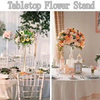 2-10Pcs Gold Vases 18inch Table Centerpieces Metal Trumpet Flower Stand Road Lead for Wedding Party Christmas Home Decoration 3