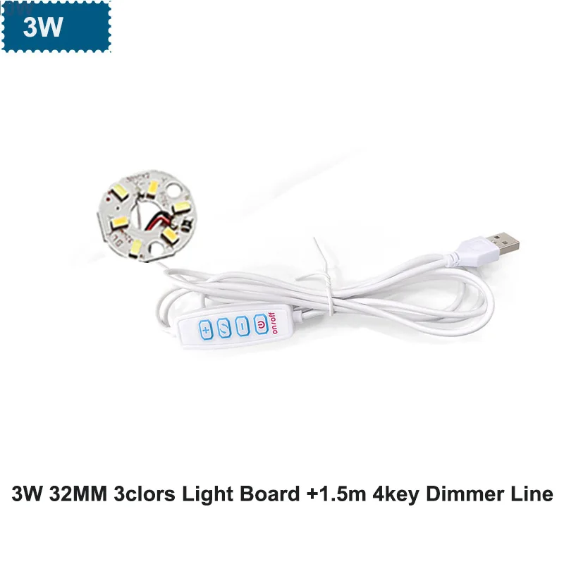 Warm White DC5V 3W USB LED Lights led light desk lamp night light book light 5730 chip single/3 color Reading Night Light Desk Book tablet Lamp Switch power cable Dimmable