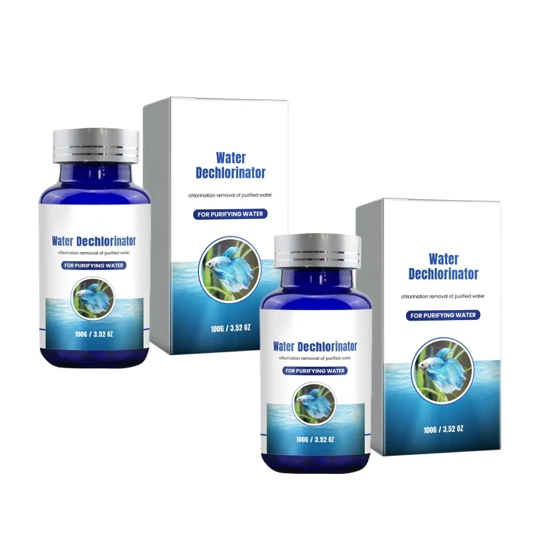 Aquariums Water Chlorine Removers for Chlorine Hardness Alkalinity Solution Fishtanks Water Quality Conditioner Cleaner 090C