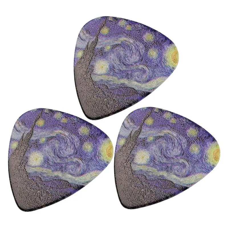 3pcs Guitar Picks Mediator Thickness 0.46 0.71 0.96 MM Universal For All Electric Bass Ukulele guitar picks