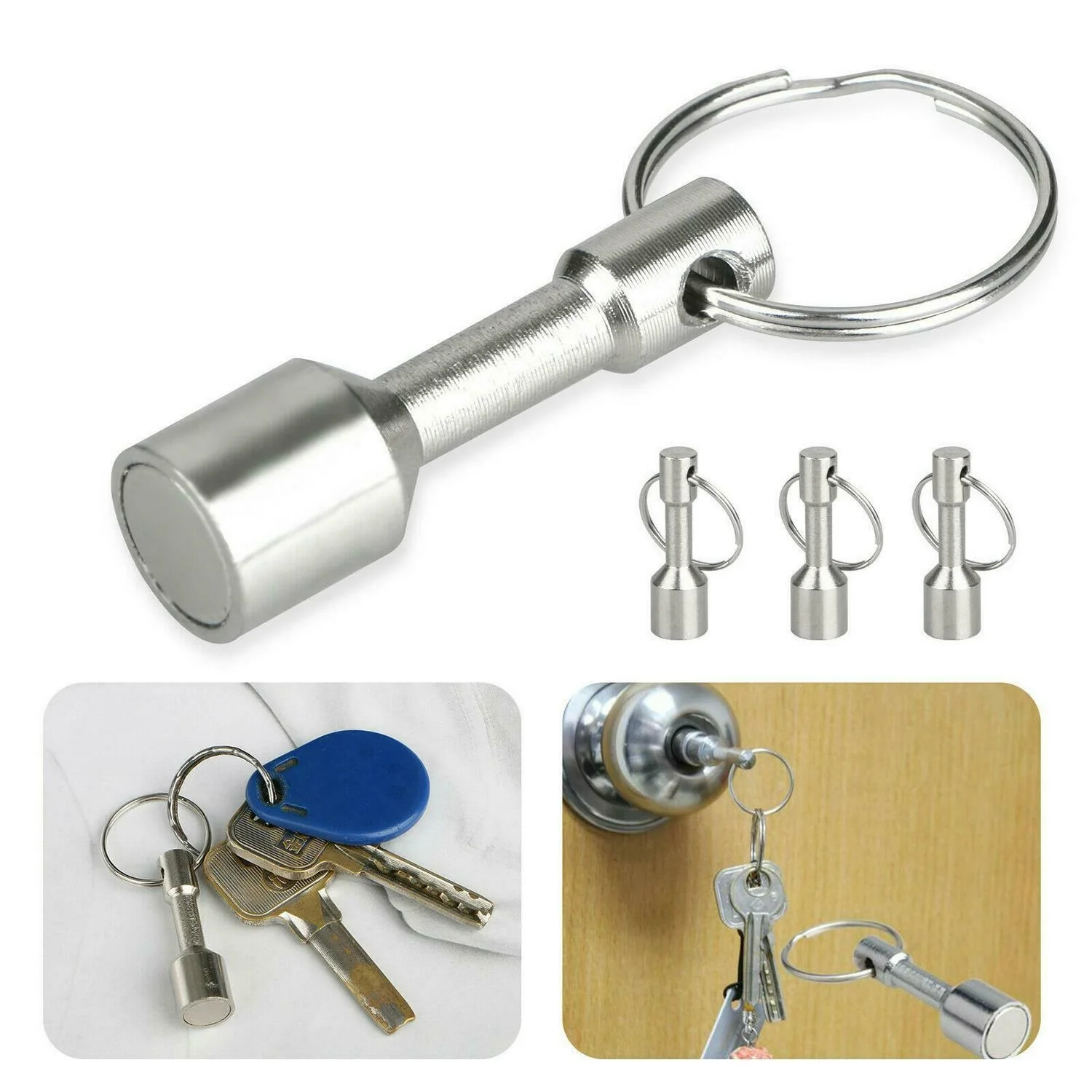 1Pcs-Metal-Magnet-Keychain-Neodymium-Magnet-For-Testing-Brass-gold ...