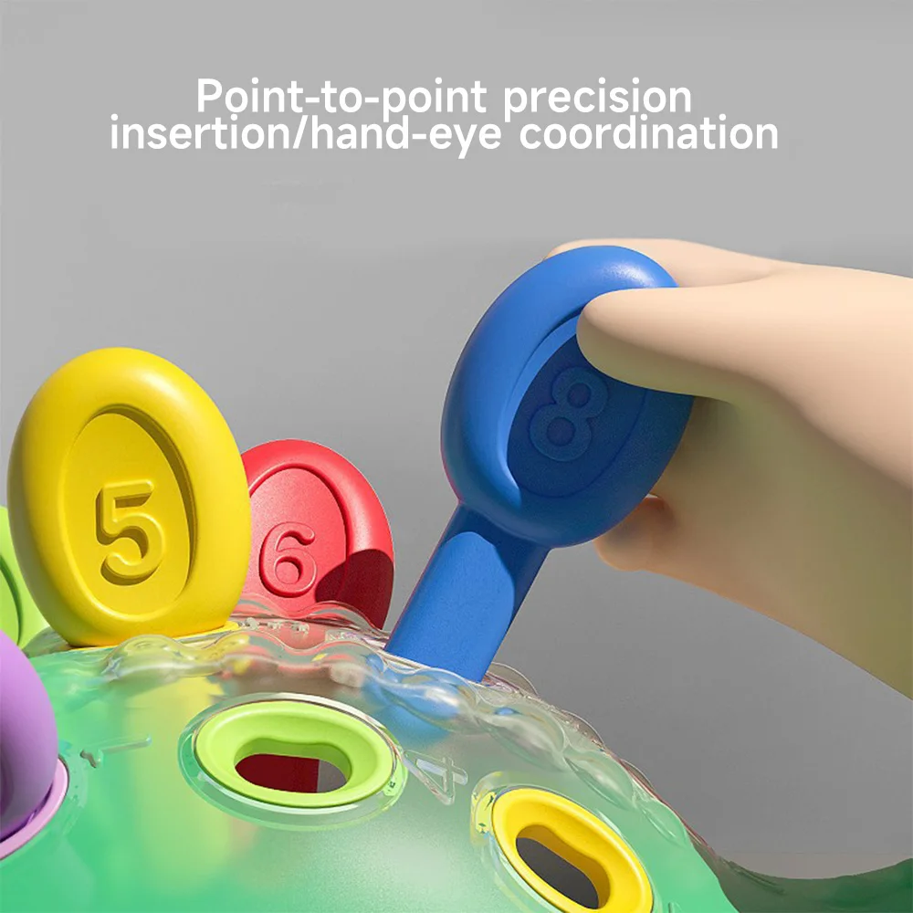 Dinosaur Montessori Baby Toys Hand-eye Coordination Fine Motor Training Develop Concentration Children Sensory Educational Toy 4