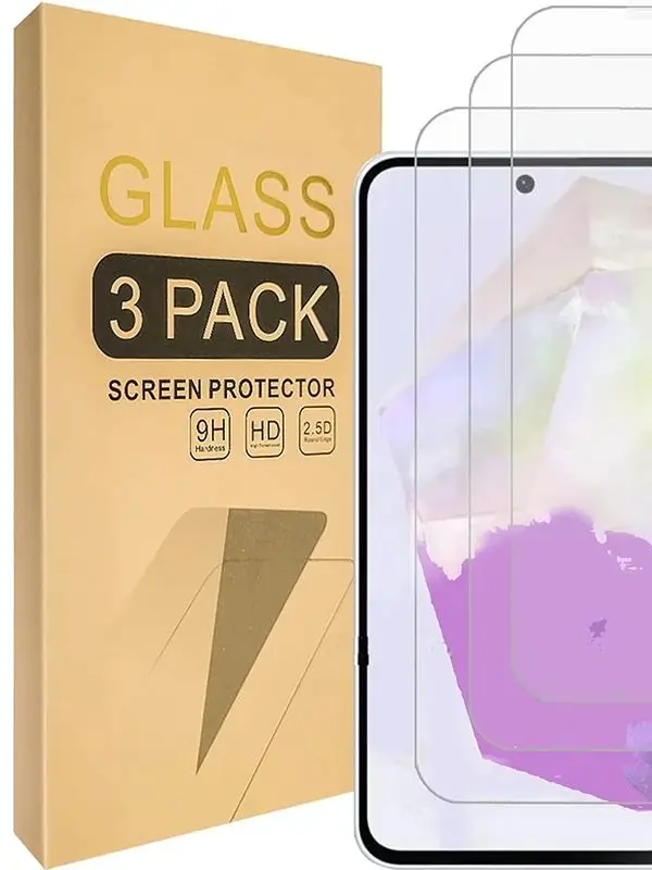 3'lü Paket Samsung Galaxy A56 5G / A36 5G Ekran Koruyucu Temperli Cam, Kılıf Dostu Ultra