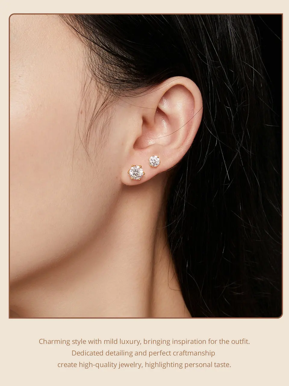 Moissanite Stud Earrings