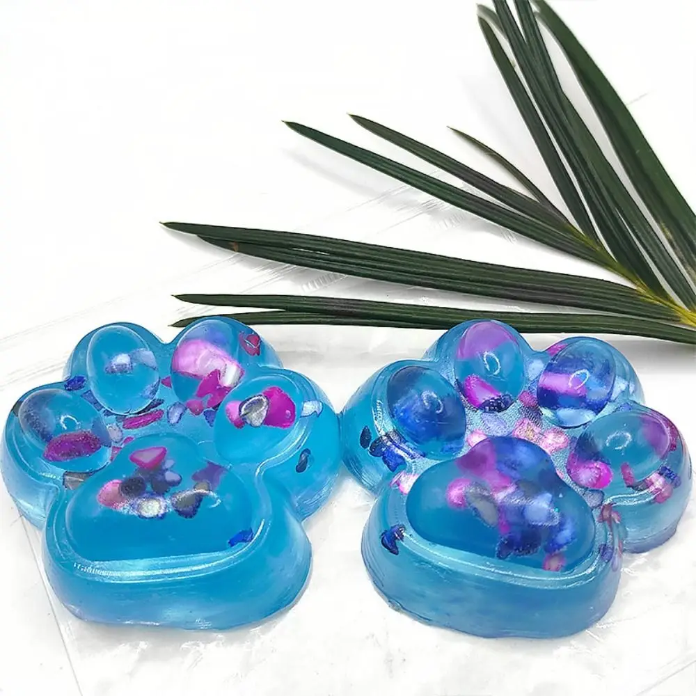 Super Large Cat Paw Squeeze Toy Kneading Soft Cat Paw Fidget Toy Transparent Cartoon Cat Paw Pinch Toy Kids Tricky Doll 3