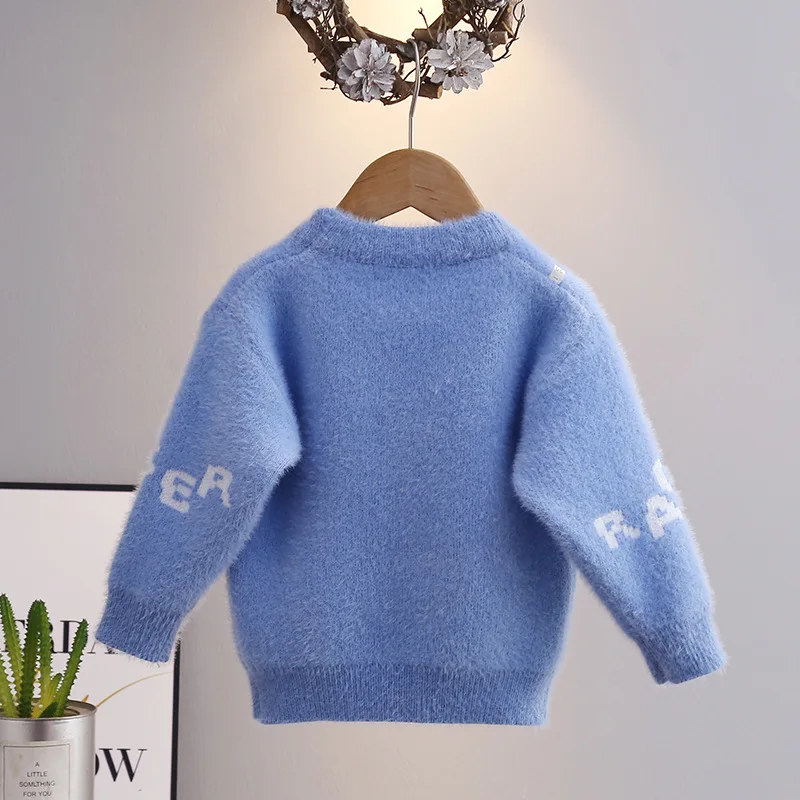 Boys Fleece Knit Pullover Sweater Autumn Winter