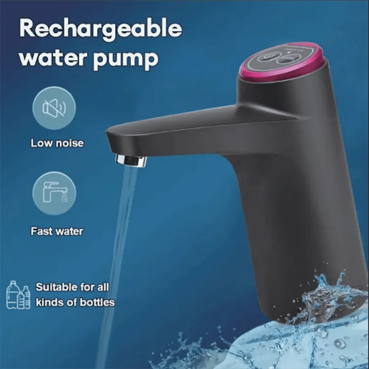 USB Rechargeable Water Dispenser Pump 3